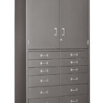 Hybrid 12drw-2dr cabinet- warm gray