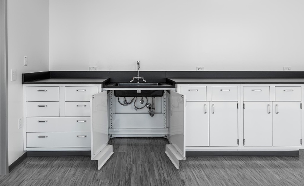 Integrated sink cabinets