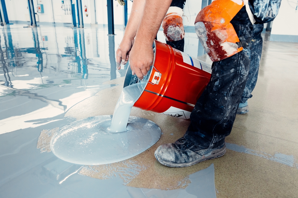 Epoxy flooring application