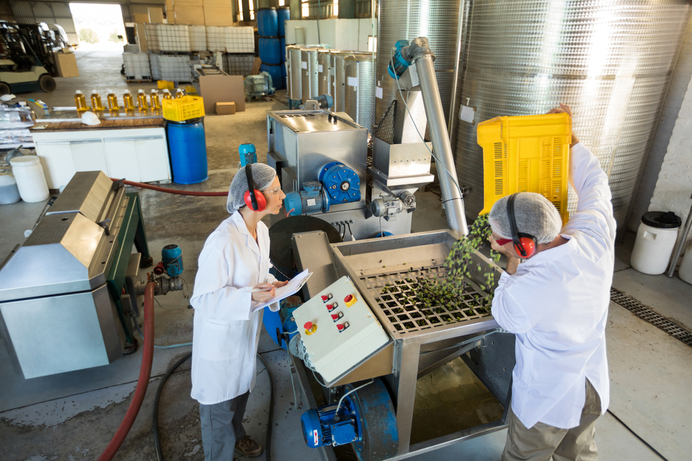 mobile lab stations in industrial laboratory