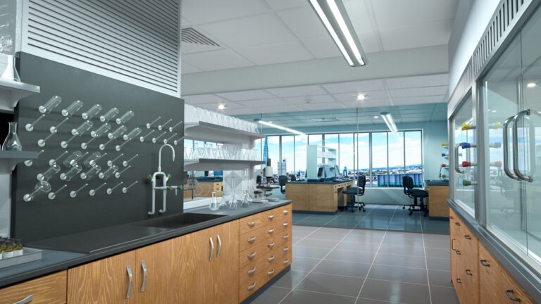 Lab furniture for chemical handling