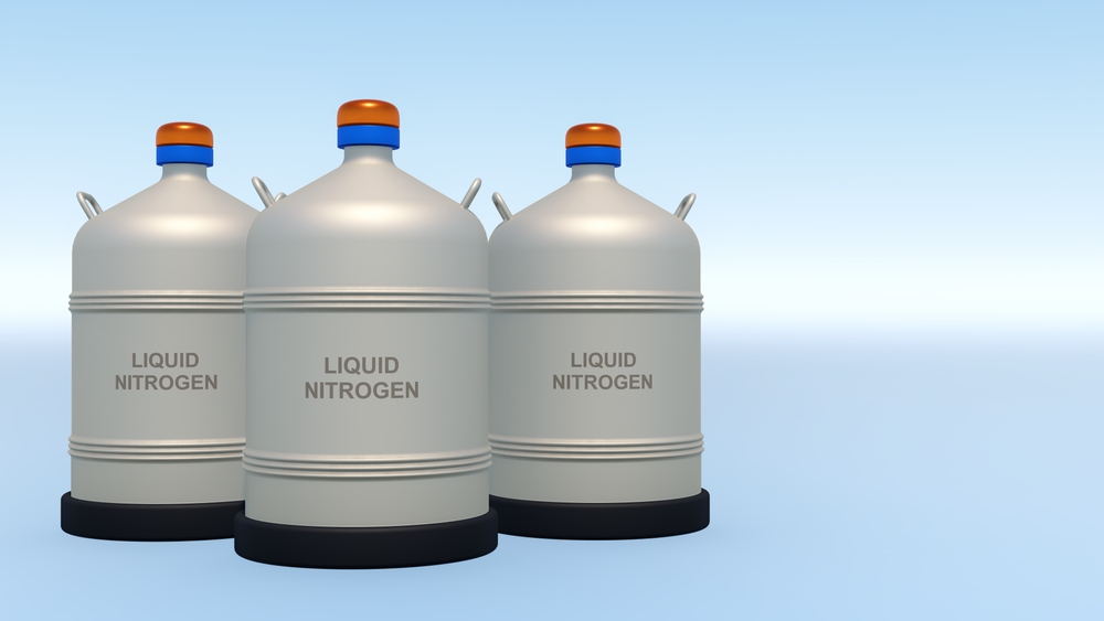  Liquid Nitrogen cryo storage in laboratory