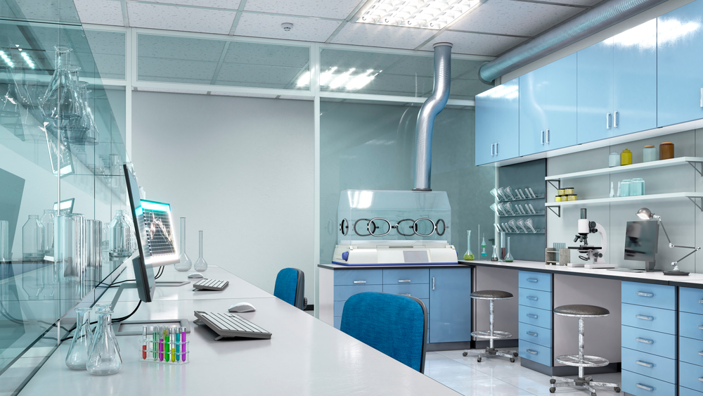 Interior of laboratory lean design